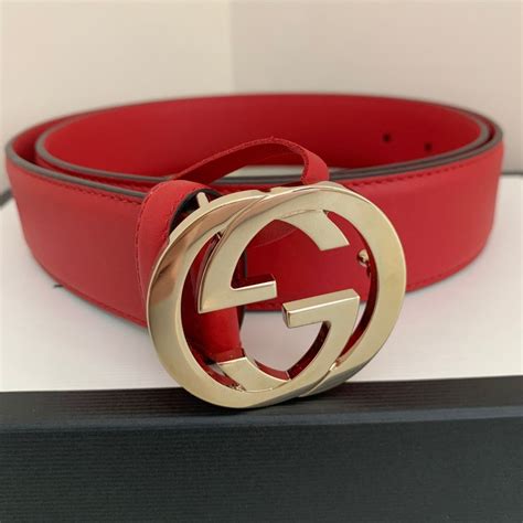 how to tell if red gucci belt is real|Gucci belt interlocking.